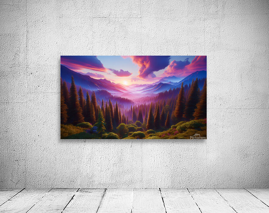 Valley Sunset  Wall Preview