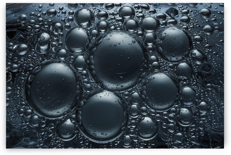 3d array of water droplets 3 by Victor Cautisanu