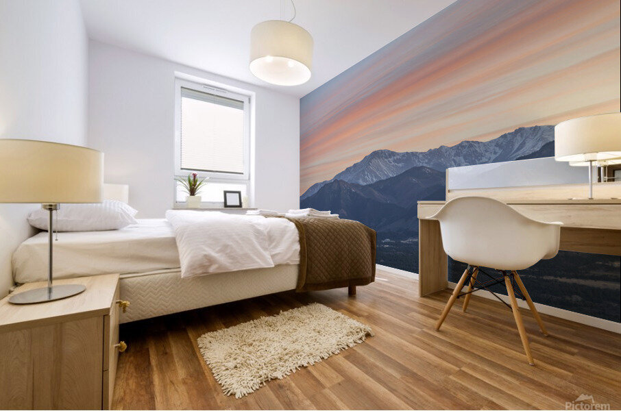 Mountain Sunset Mural print