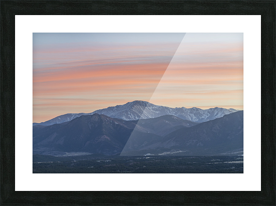 Mountain Sunset Picture Frame print