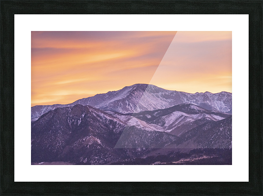 Peak Glow Picture Frame print