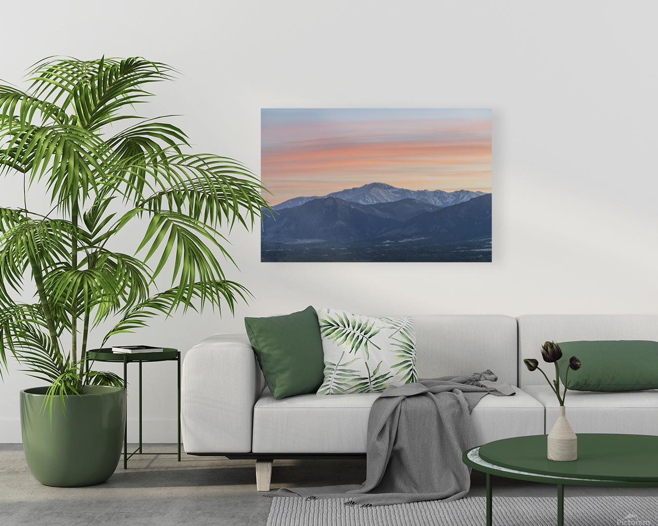 Mountain Sunset Reproduction