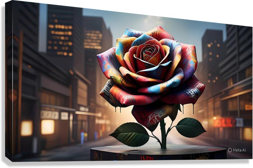 Urban Bloom Canvas Print