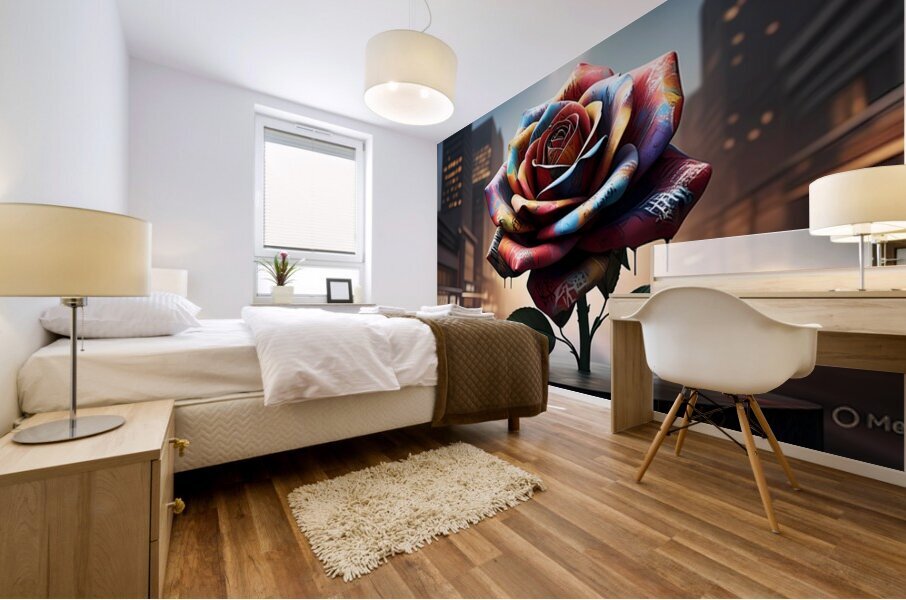 Urban Bloom Mural print