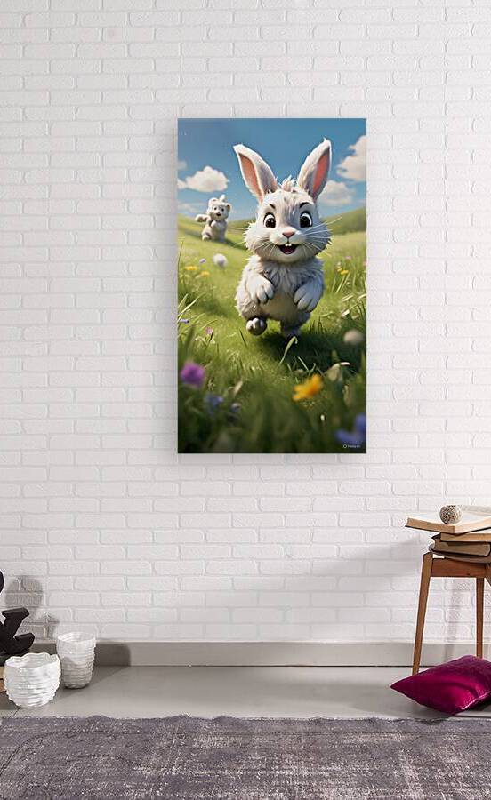 Snowy Chases His Bouncy Bunny Friend by ahmed zayed
