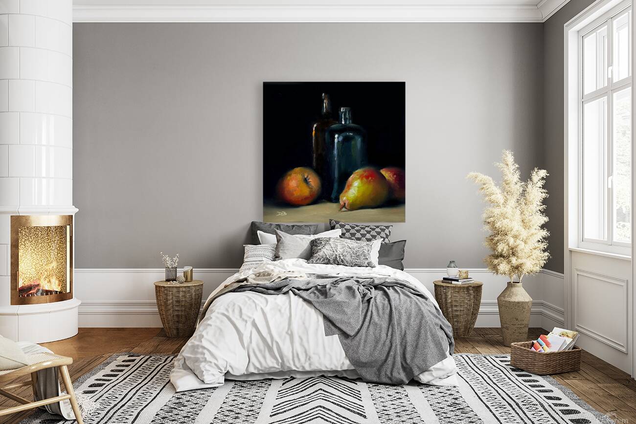 Bottles & Pears Reproduction
