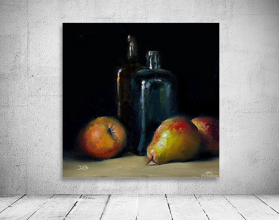 Bottles & Pears Wall Preview