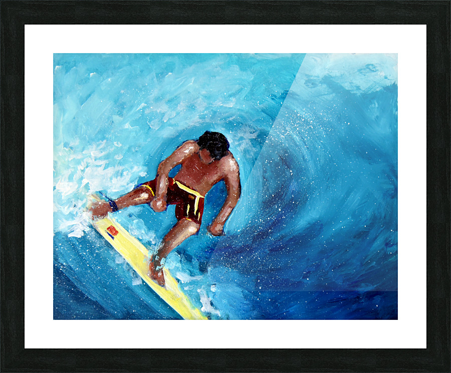 surfer Picture Frame print