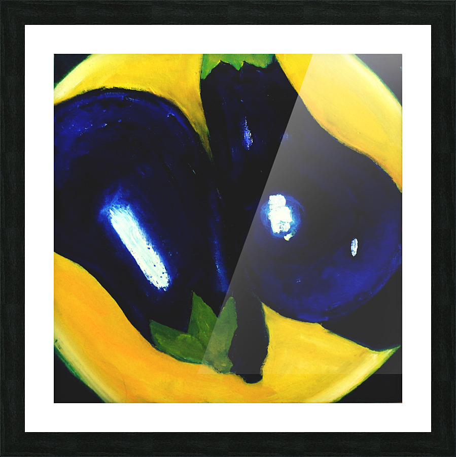 eggplant Picture Frame print