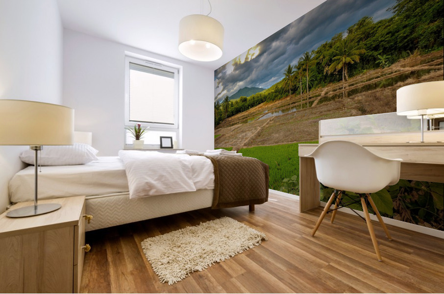 Rice Fields Mural print
