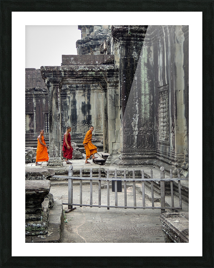 Three Monks Picture Frame print