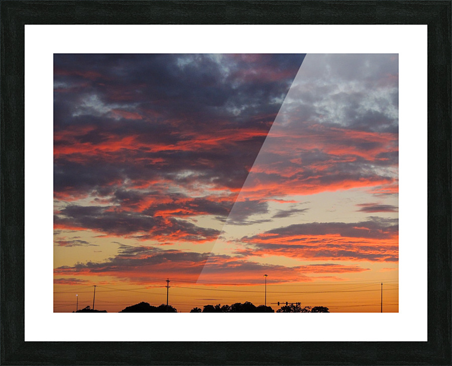 WNY Sunset Picture Frame print