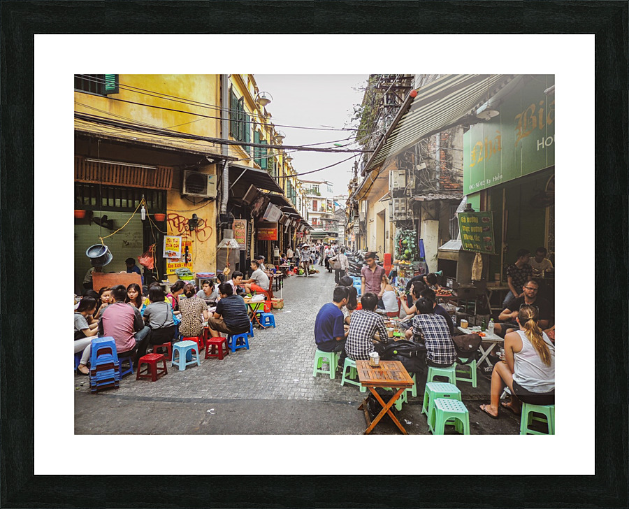 Old Quarter Hanoi Picture Frame print