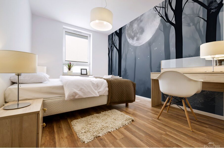 Moonlit Enchantment Mural print