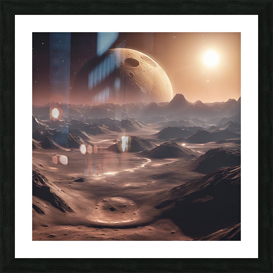 Lunar Dreamscape Picture Frame print