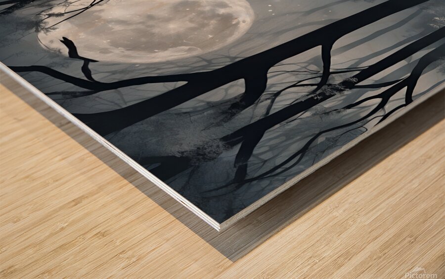Moonlit Enchantment Wood print