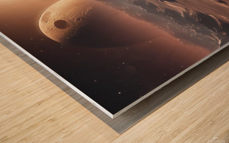 Lunar Dreamscape Wood print