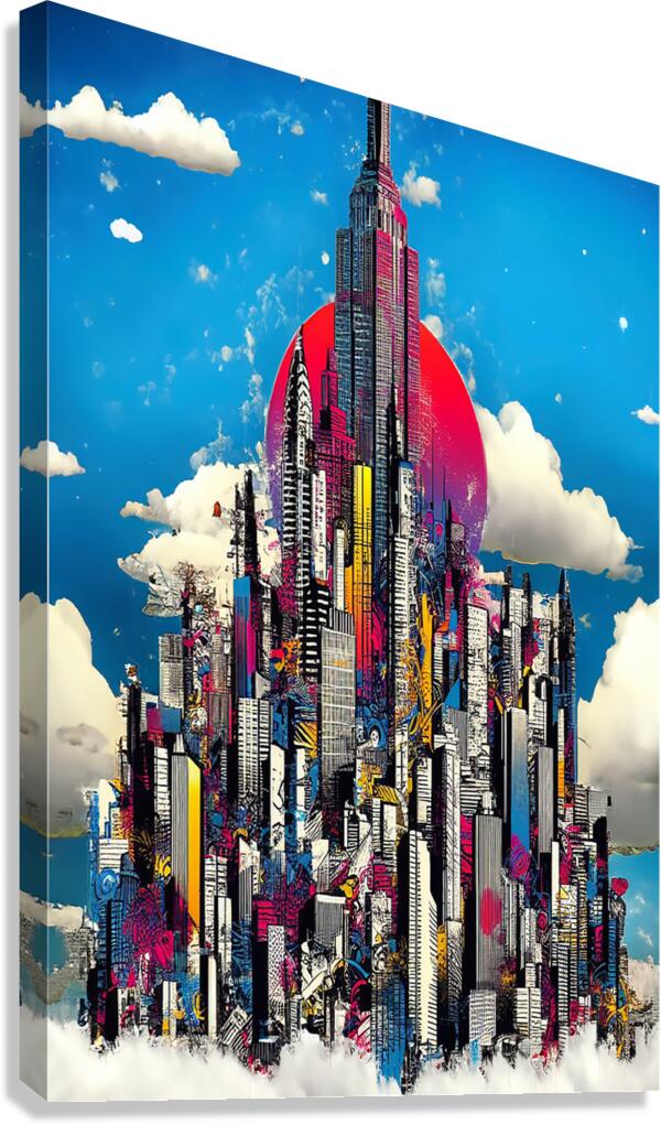 city in the sky Canvas Print