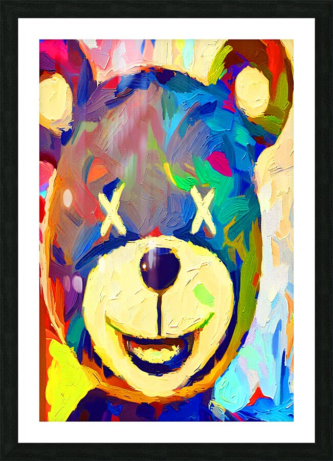 Portrait KAWS Picture Frame print