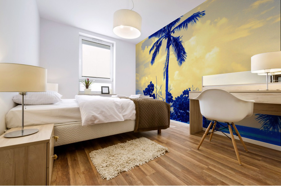 single palm 5 Mural print
