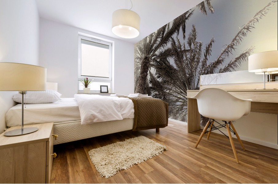 palm trees artistic Mural print