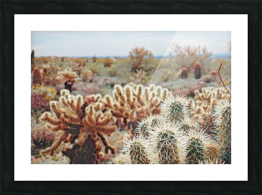 cactus bush 6 Picture Frame print