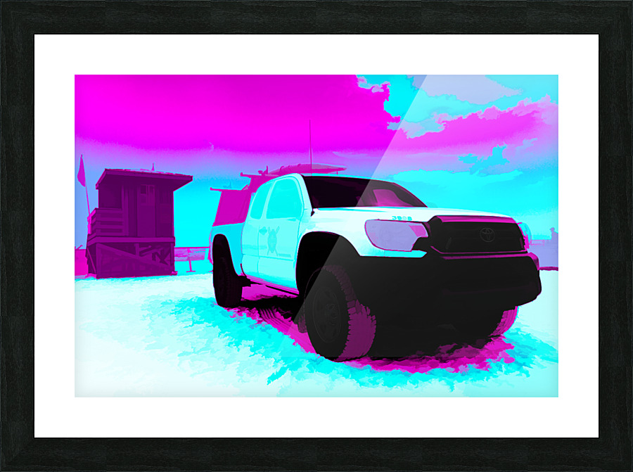 beach patrol 5 Picture Frame print