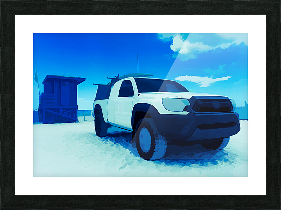 beach patrol 4 Picture Frame print