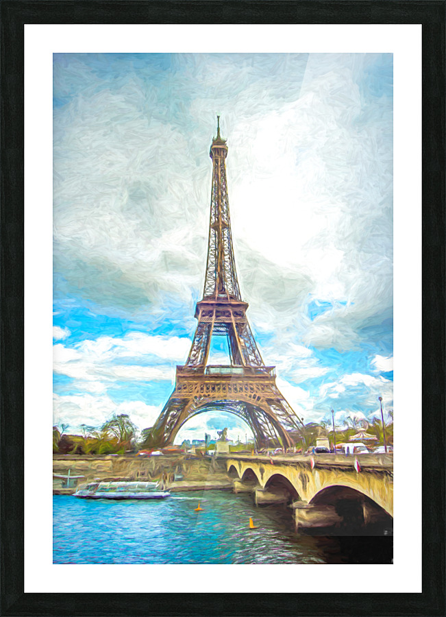 eiffel tower for leo2 studio Picture Frame print