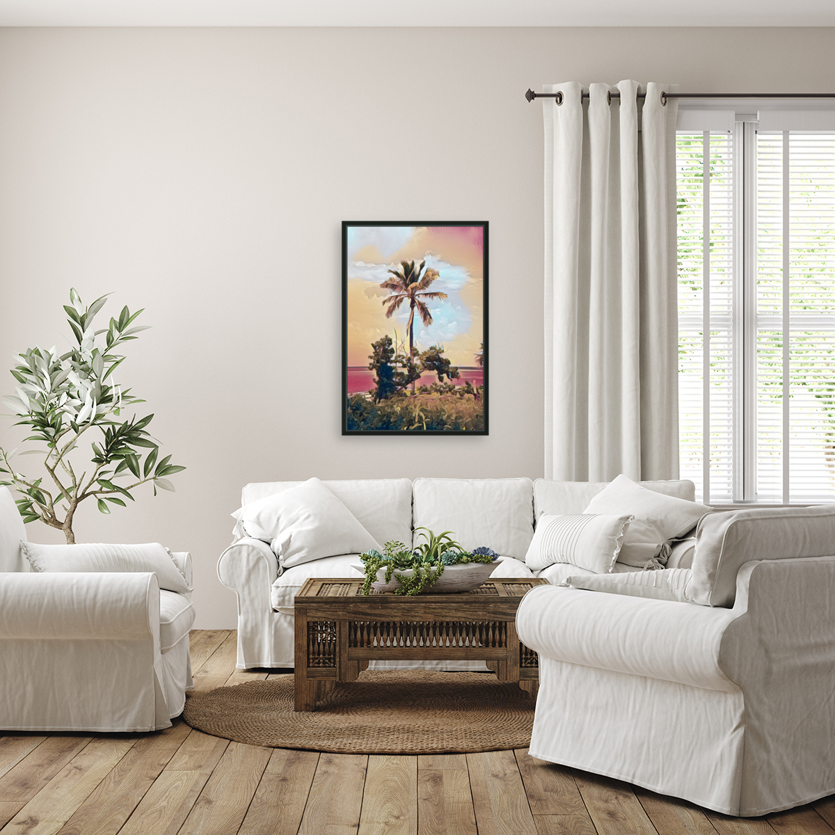 single palm 6 Reproduction