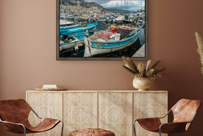 monaco harbor shrimp boat scratchy by realimpressions