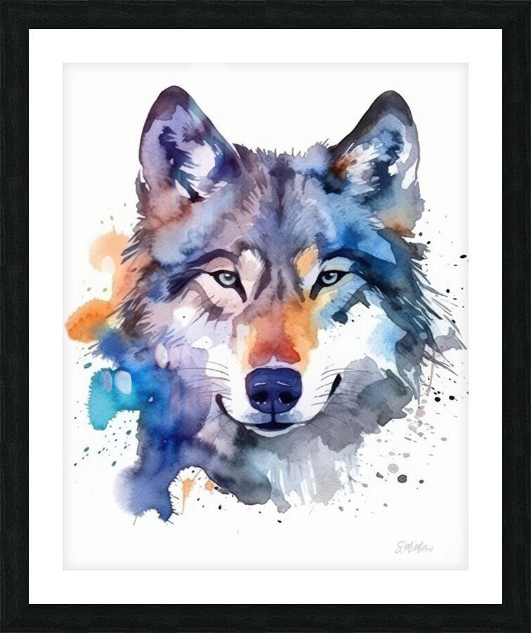 Winter Wolf  Picture Frame print