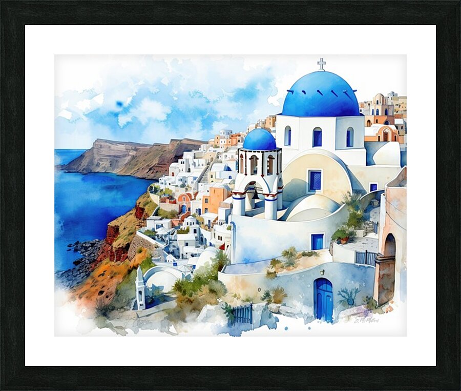 Santorini  Picture Frame print