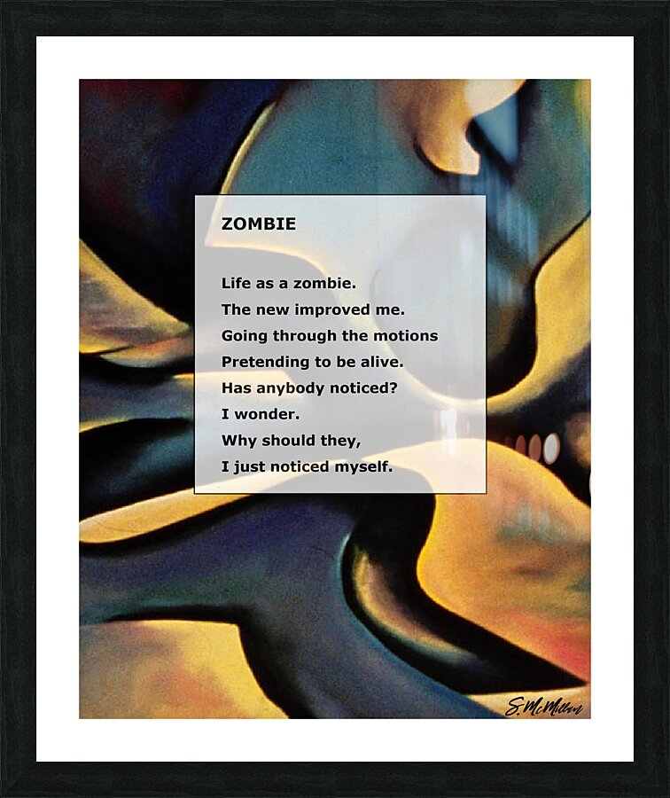 Zombie Picture Frame print