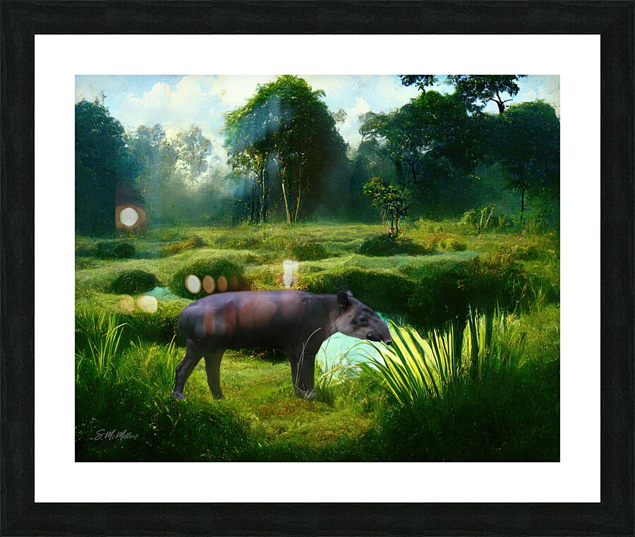 Tapir  Picture Frame print