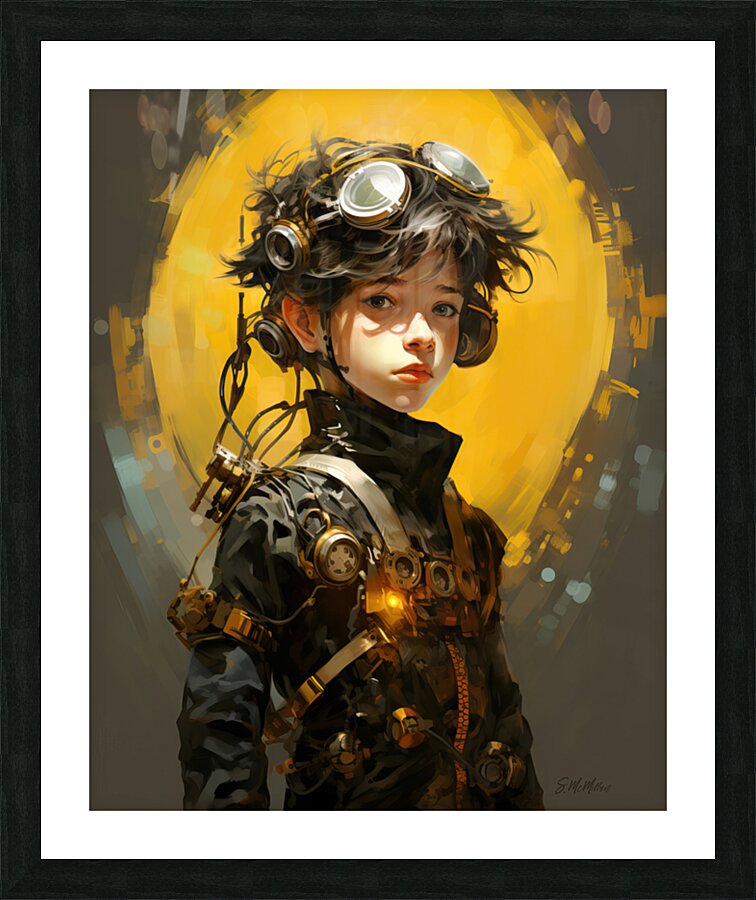 Steampunk The Future Picture Frame print