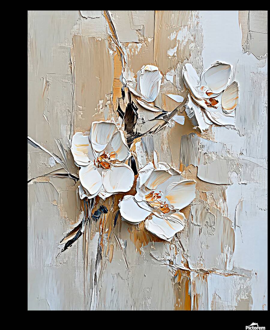 Plaster Flowers  Reproduction