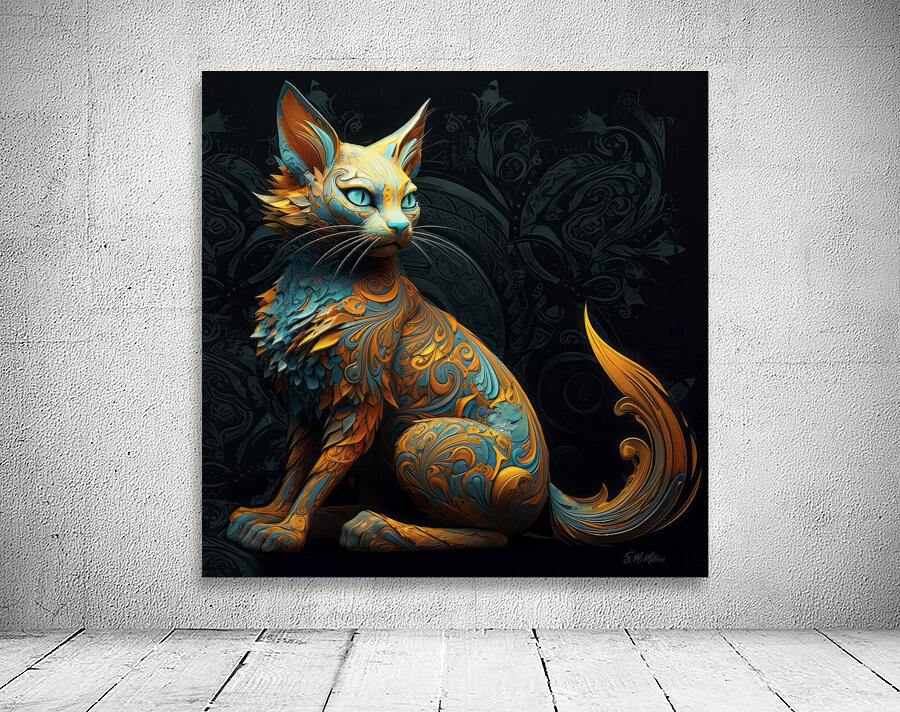 Paisley Cat Wall Preview