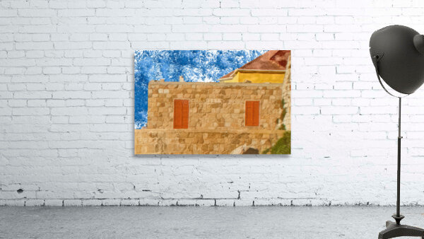 Mediterranean Stone House Elegance Wall Preview