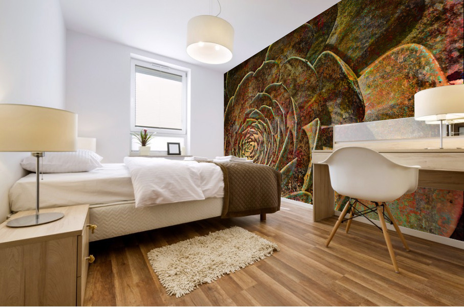 Succulent In Abstract Mural print