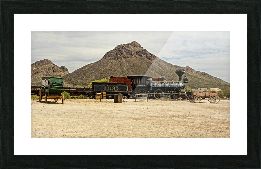 Old Tucson Studio Train Picture Frame print