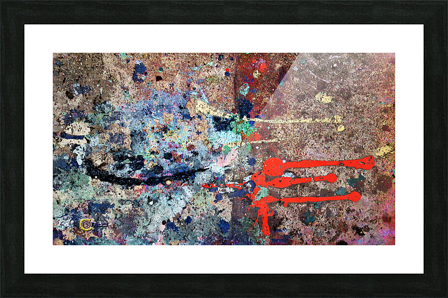  Abstract on Cement 2 Saturation layer Picture Frame print