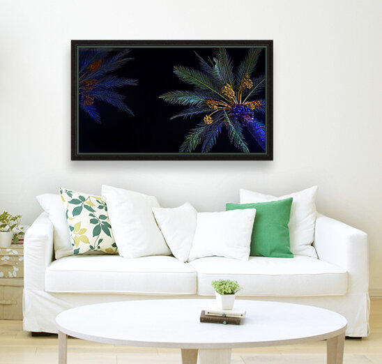  Palms At Night Reproduction