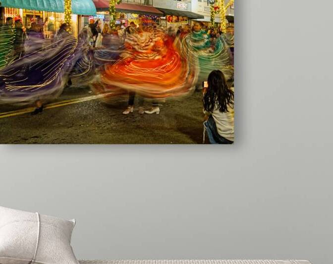 4 Folklorico Dancers LAR04684 16x20 by Lawrence Costales
