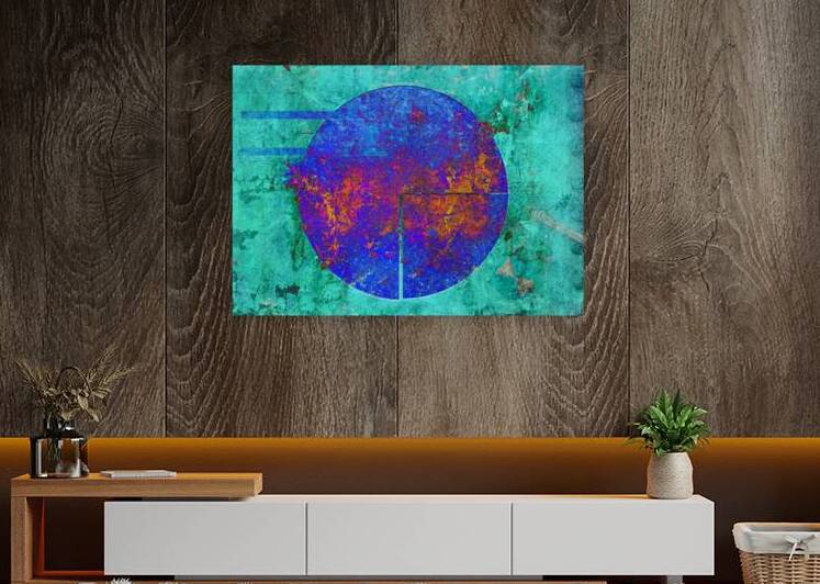 6 Circle In Staturated Blue by Lawrence Costales