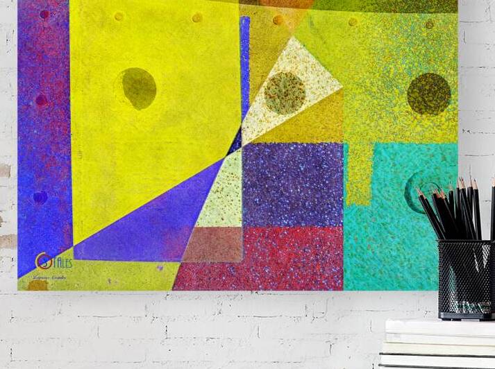 6 Abstract of Textured Layers by Lawrence Costales