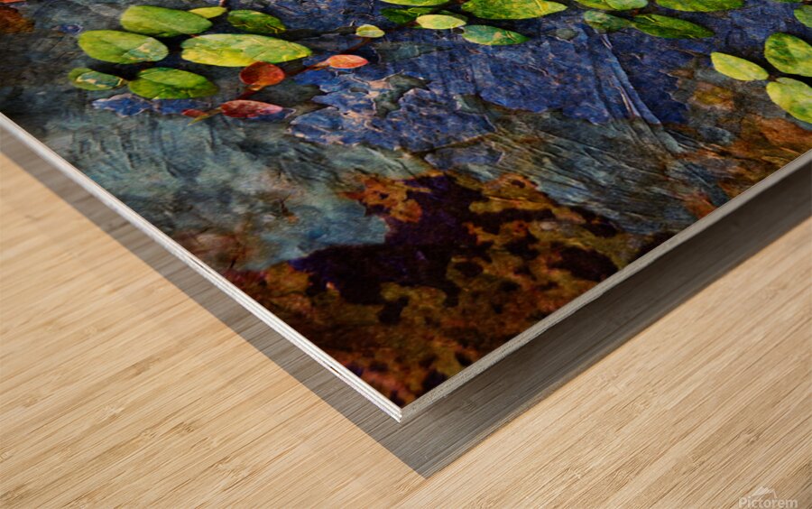 1l Vines On Metal and Stucco Wood print