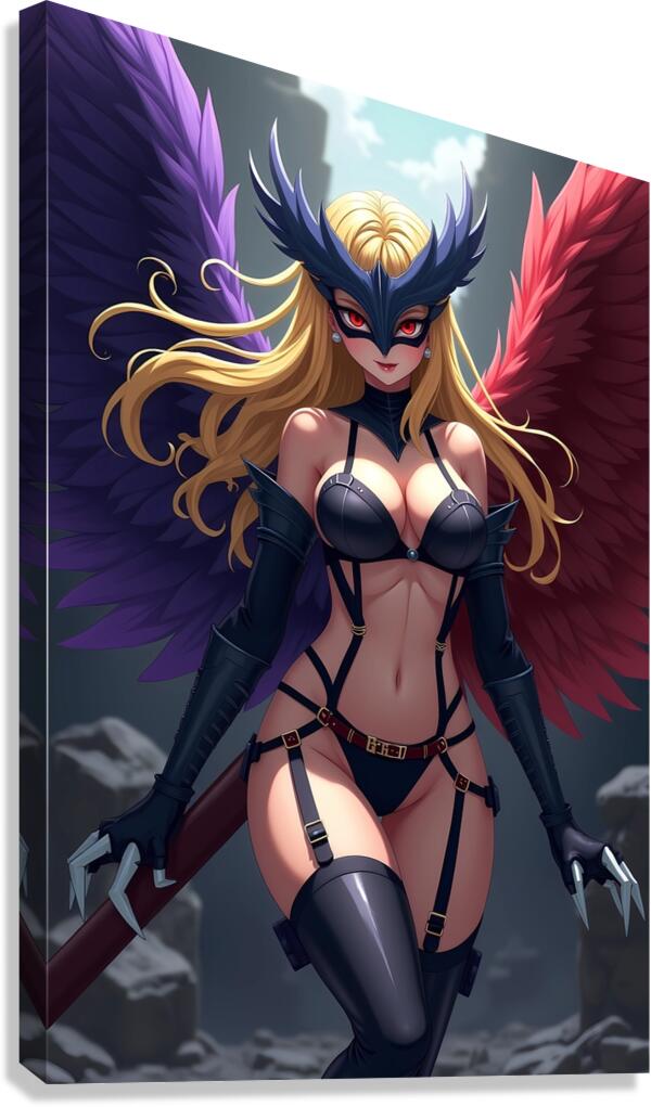 Crimson Wing Valkyrie Canvas Print