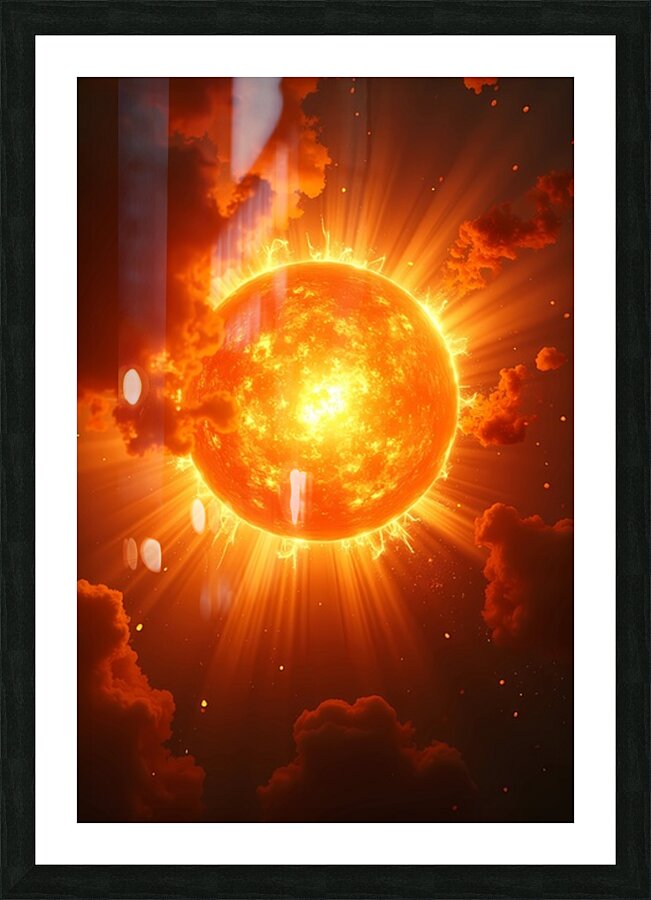 Stellar Inferno Picture Frame print