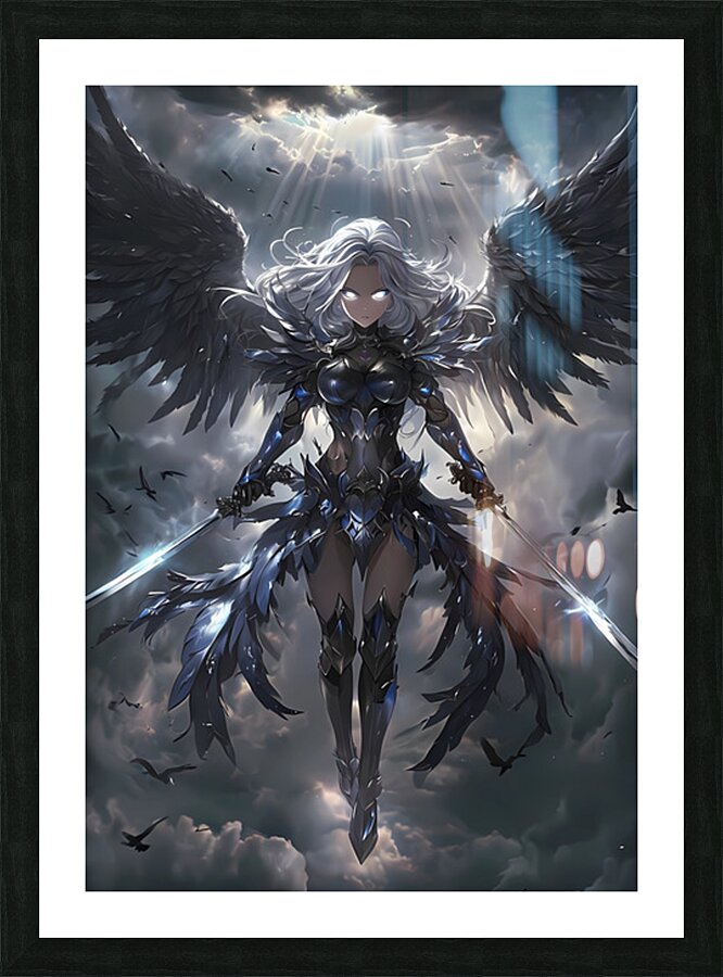 The Dark Seraph Picture Frame print